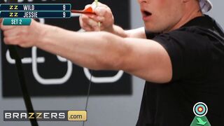 Brazzers - Sarah Jessie tries to Sabotage Zac Wild's Shot by Putting his Penis Deep inside her Adorable Butt