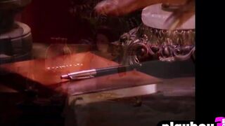 Irresistible long booty musician Christina Santiago posed nude after striptease