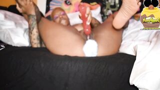 Honey Play with Long Pink Toy till she creams