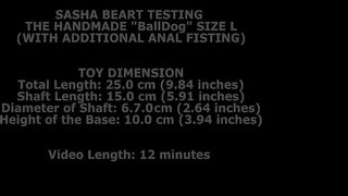 Sasha Beart Testing The Handmade "Balldog" Size L (With Additional Anal Fisting) TWT080