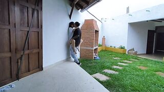 I arrived on a trip and my ex-wife welcomes me very lusty