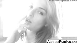 Beauty  Ashlee Graham smokes while showing off her natural breasts