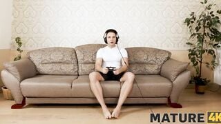 MATURE4K. Bro pounded curvy old who just wanted to play game with him