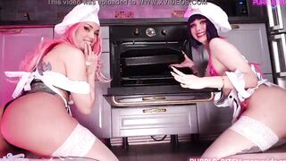 Good sweet cake smash with hotties