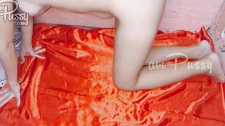 Amateur nude yoga at home