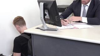 Spoiled twink drilled bareback by stepdad for anal creampie