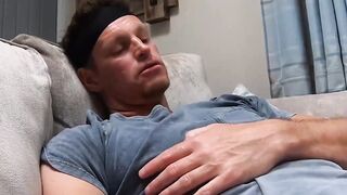 Obedient stepson pounded bareback after ball licking blowjob