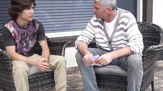 Stepsons forbidden hardcore threesome pounding with daddy