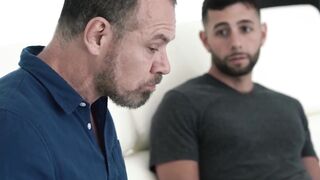 Forbidden stepson and daddy doggystyle bareback pounding