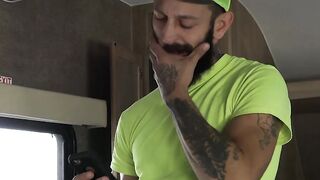 Daddy banging his twink stepson raw before creampie Hoe 2