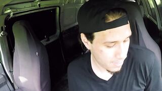 Helpless young man raw impaled by his stepdad outdoors Hoe 2
