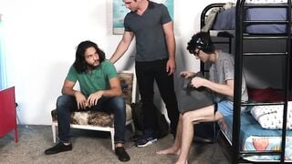 Gay stepdad rims twinks ass before threesome anal fucking Hoe 2