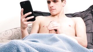 Stepdaddy plays around with stepsons butt and jerks him off Hoe 2