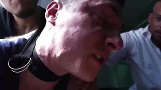 Bound stepson gets raw fucked by his hunky stepdad outdoors Hoe 2