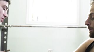 Skinny stepson sucks his stepdads big cock before raw sex Hoe 2