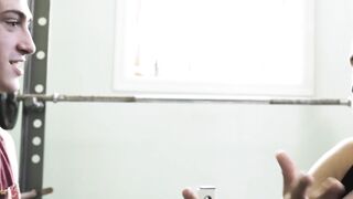 Skinny stepson sucks his stepdads big cock before raw sex Hoe 2