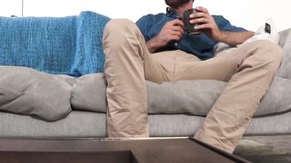 Handsome stepdad raw fucking the cum out of horny twink