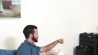 Handsome stepdad raw fucking the cum out of horny twink