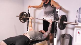 Hunky stepdad hammering twinks tight ass after workout