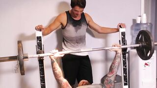 Hunky stepdad hammering twinks tight ass after workout
