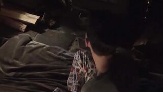 Young stepson enjoys hot chocolate and bareback fucking