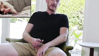 Alluring Brody Kayman masturbates while I caress my hairy ass
