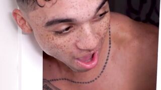 My hung friend Amone Bane joins me and my stepdad to fulfill our wildest desires