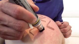 Stepdad milks stepsons big cock before bareback fucking