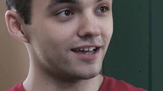 Heated 3way for horny teen and two daddies drilling him hard