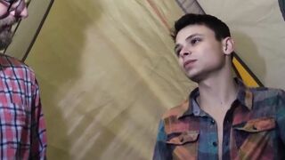 Cute stepson barebacked by daddy during camping trip Hoe 2