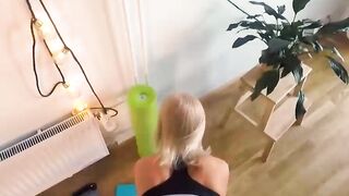 Signed up for Yoga just to Fuck my Instructors Ass