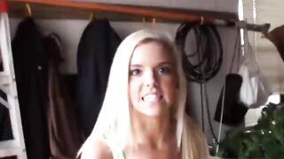 Skinny Blonde Teen Takes it up the Ass