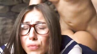 TEACH SCHOOLGIRL IN SHORT SKIRT ANAL CREAMPIE