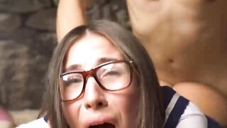 TEACH SCHOOLGIRL IN SHORT SKIRT ANAL CREAMPIE