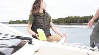 I splashed my cum on my stepson Jack Valors ass after helping me clean my boat