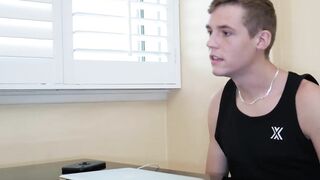 Athletic bodied Jax Thirio distracts his stepson by sucking his dick