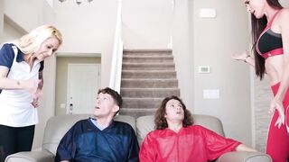 Busty stepmoms playing the swap game