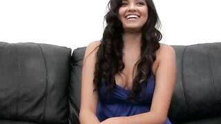 Squirting Anal Loving Teen Cums on Casting Couch