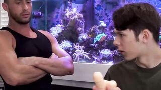 Twink Dakota Lovell handcuffed and dominated by Armando de Armas