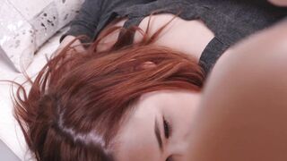 Beautiful redhead sptema with cute face