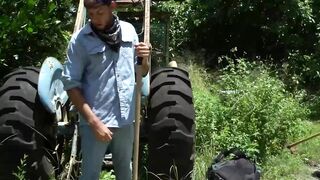 My well built stepcousin Jay Seabrook helped me on the farm so I feed him my lean mea