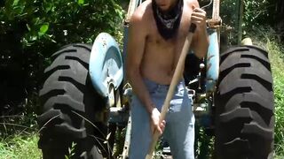 My well built stepcousin Jay Seabrook helped me on the farm so I feed him my lean mea