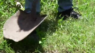 My well built stepcousin Jay Seabrook helped me on the farm so I feed him my lean mea
