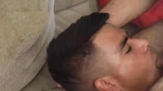My stepcousin Tim Hanes zipped me in my sleeping bag and fed me his cock