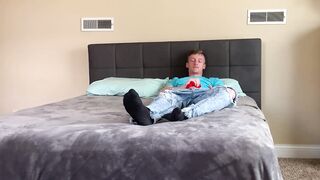 My meaty stepdad Jax Thirio disciplines my bouncy ass after spanking it