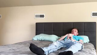 My meaty stepdad Jax Thirio disciplines my bouncy ass after spanking it