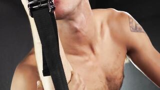 Muscular Elliot Finn and Johnny Ford got down and dirt steamy flip fucking in a sex s