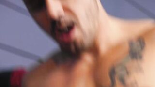 Jock Nico Coopa jerked himself to a creamy wad while Hunk Cameron Neutron rammed his