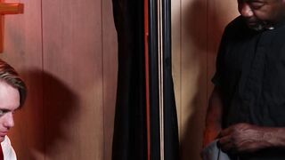 Lustful Matthew Steel gets punished in the ass by priest Matthew Steels big black coc