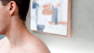 Handsome straight dude Daniel Dean jerks off his fat cock for everyone to see